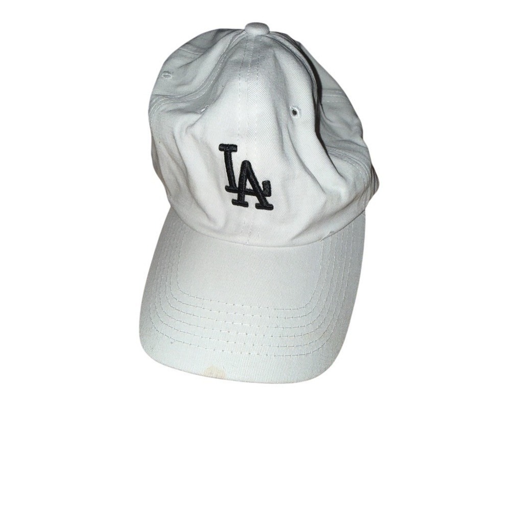 47 Brand Los Angeles Dodgers Hat White Adjustable Strapback‎ MLB Baseball